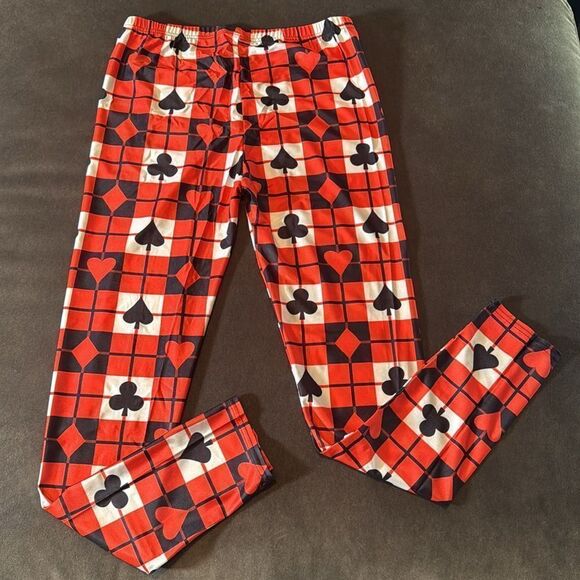 Women’s Leggings Yoga Pants with Playing Card Detail Ankle Length XL NEW - Picture 9 of 10